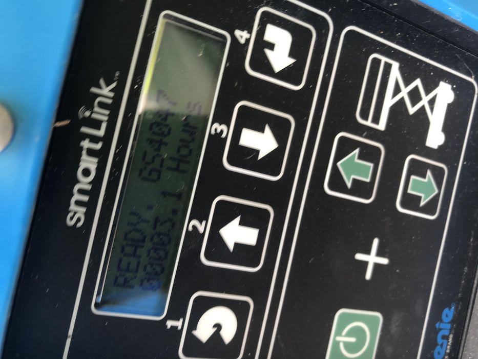 2019 Genie GS-4047 Folding rails with half height swing gate, 800W Inverter