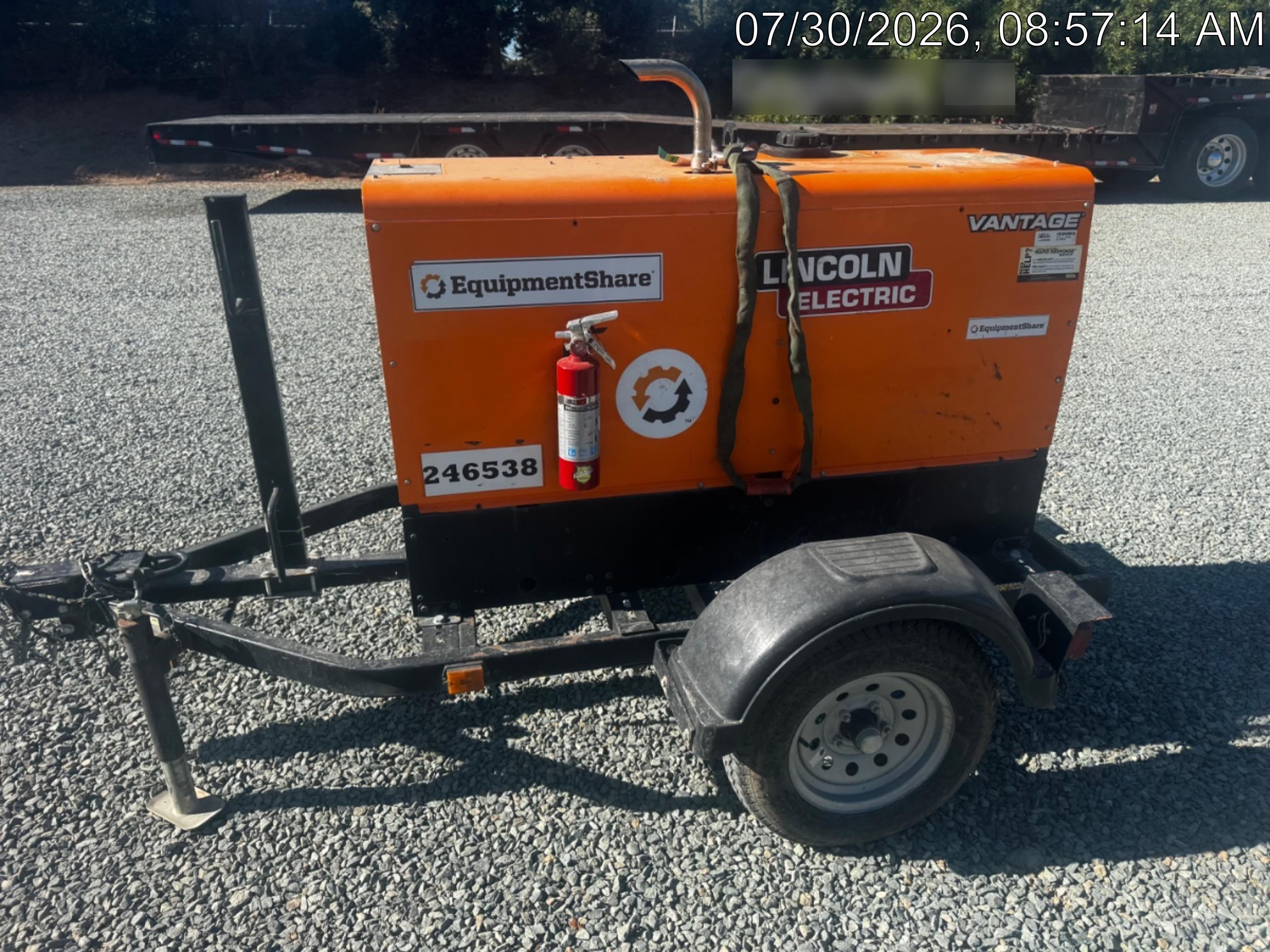 2022 Lincoln Electric LE400 Kubota V1505, Trlr, Cable Rack, Light Kit, ES Decals, T3