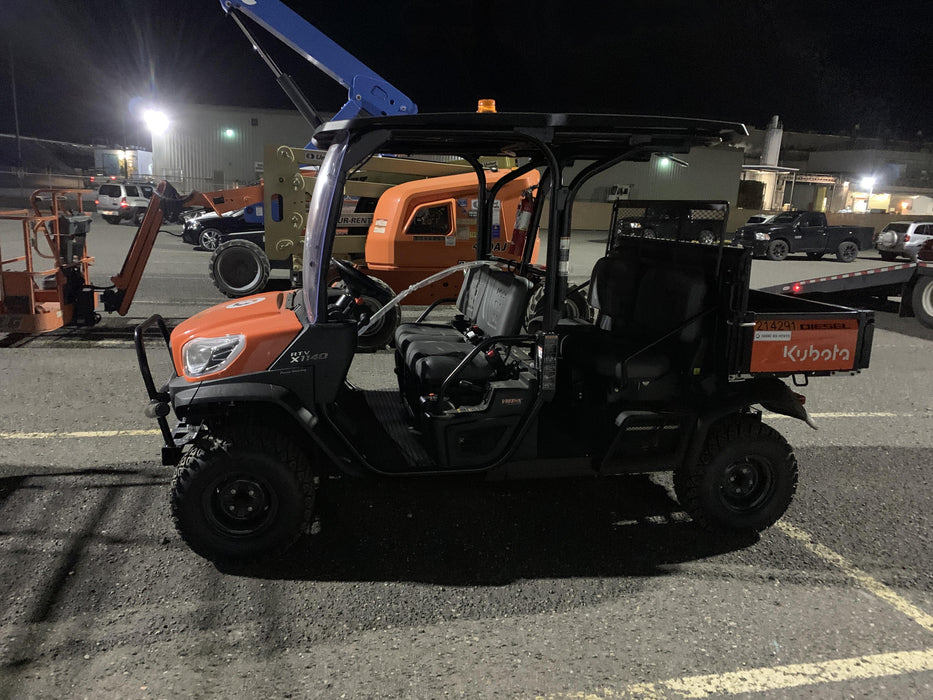 2022 Kubota RTV-X1140W-H Plastic Canopy, Windshield Acrylic Clear, LED Strobe Light, Wire Harness Kit, Back up Alarm