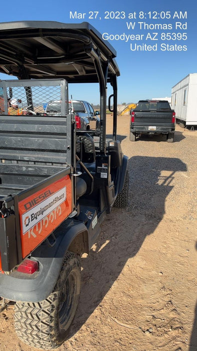 2022 Kubota RTV-X1140W-H Plastic Canopy, Windshield Acrylic Clear, LED Strobe Light, Wire Harness Kit, Back up Alarm