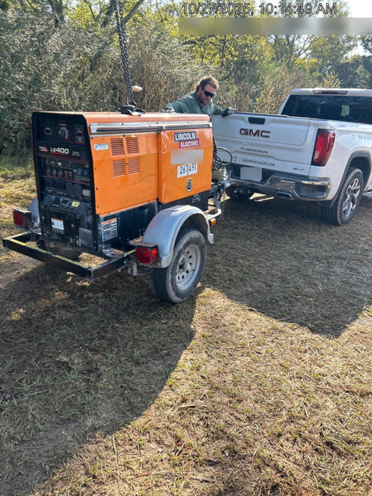 2022 Lincoln Electric LE400 Kubota V1505, Trlr, Cable Rack, Light Kit, ES Decals, T3