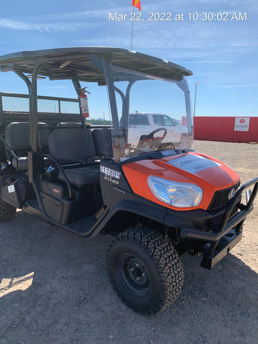 2022 Kubota RTV-X1140W-H Plastic Canopy, Windshield Acrylic Clear, LED Strobe Light, Wire Harness Kit, Back up Alarm