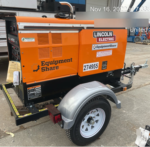 2022 Lincoln Electric LE400 Kubota V1505, Trlr, Cable Rack, Light Kit, ES Decals, T3