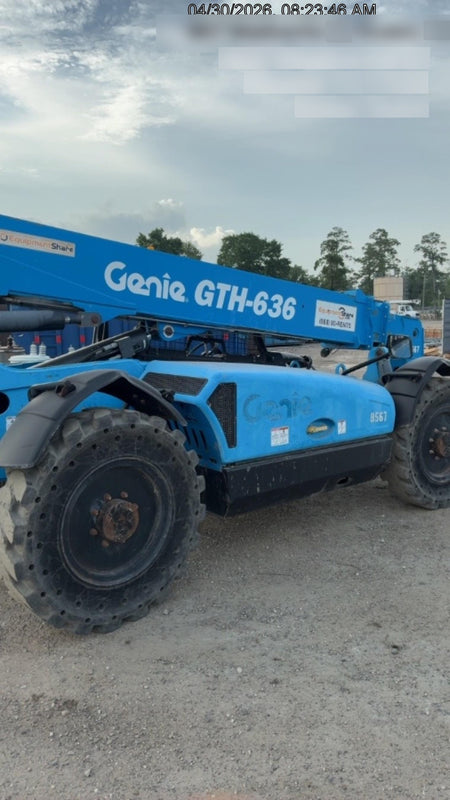 2018 Genie GTH-636 Genie GTH-636 w/Open ROPS, Solid Tires, Work Light/Beacon, 48" Carriage and Forks