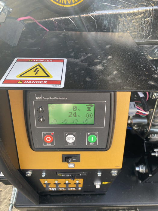 Allmand NLV3GR (4) LED Light Fixture 350W, 23' Vertical Mast, 3kW Prime, Towable, Deep Sea L401, Leveling Jacks, Yanmar T4F 5.8hp