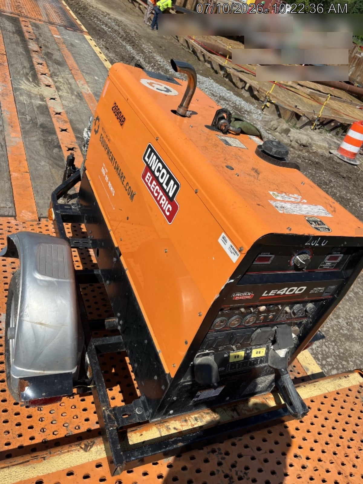 2022 Lincoln Electric LE400 Kubota V1505, Trlr, Cable Rack, Light Kit, ES Decals, T3