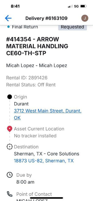 2024 ARROW MATERIAL HANDLING CE60-TH-STP