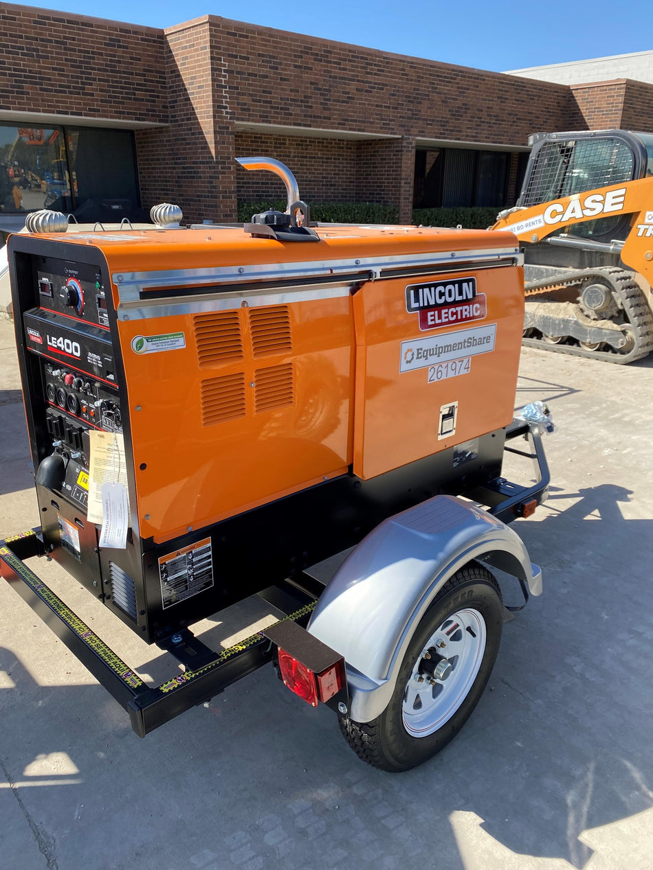 2022 Lincoln Electric LE400 Kubota V1505, Trlr, Cable Rack, Light Kit, ES Decals, T3