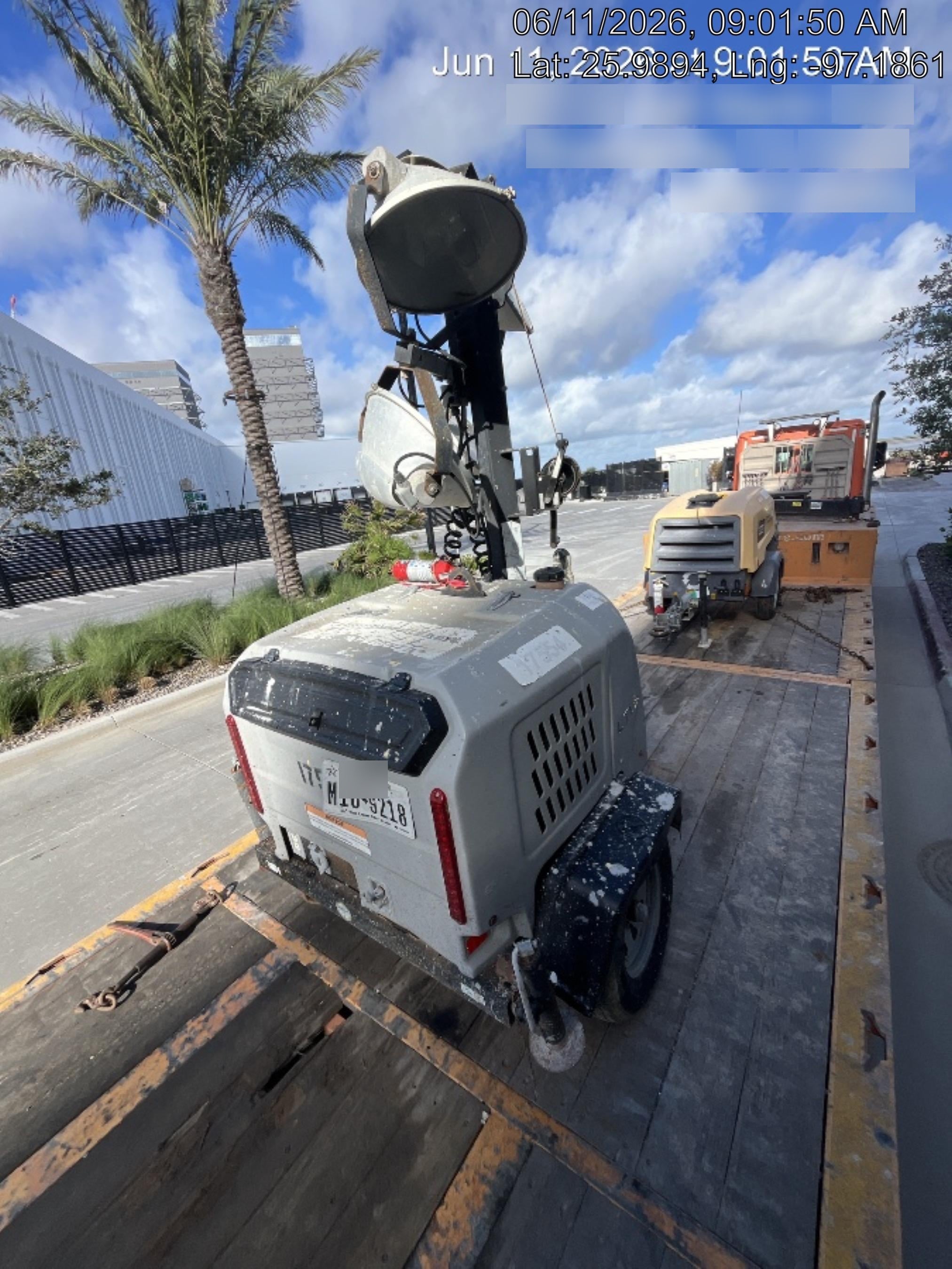2018 Wacker Neuson LTV6K-MH Wacker Neuson LTV6K Mobile Light Tower w/Fuel Level Sensor Installed, Trailer VIN 5XFLV0416JM004545