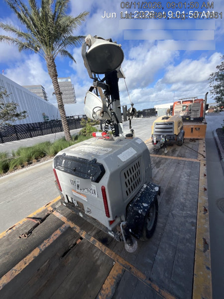 2018 Wacker Neuson LTV6K-MH Wacker Neuson LTV6K Mobile Light Tower w/Fuel Level Sensor Installed, Trailer VIN 5XFLV0416JM004545