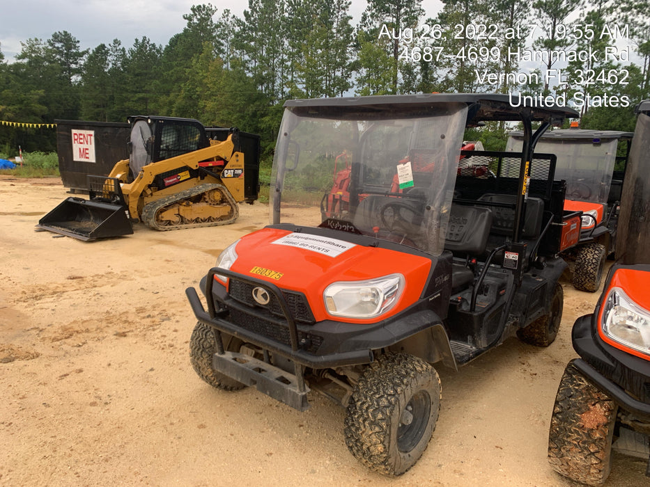 2021 Kubota RTV-X1140W-H Plastic Canopy, Windshield Acrylic Clear, LED Strobe Light, Wire Harness Kit, Back up Alarm