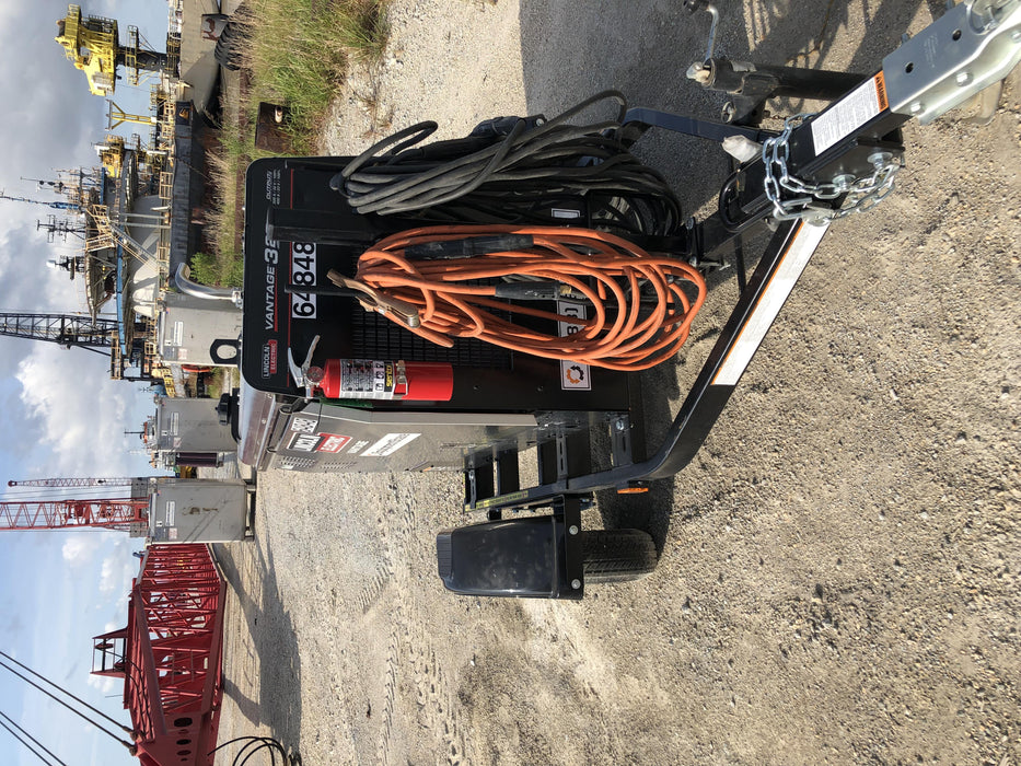 2020 Lincoln Electric Vantage 322 Welder Ready-Pak 3, w/ GPS & Decals (includes trailer, cable rack, fender light kit)