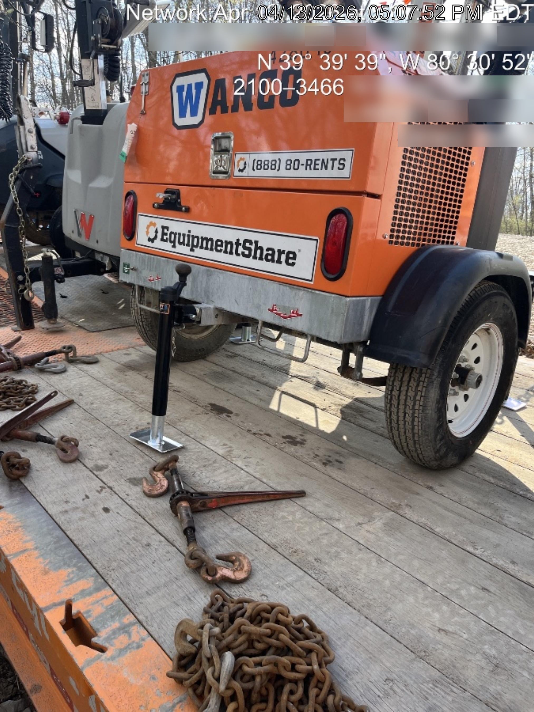 2024 Wanco WLTT-4MM4K Diesel, Deep Sea Controller, Shore Power Plug, Auto Start, (4) 350W LED Floodlights, 4kW Generator, 60 Gal Fuel Tank, 2" Ball, T3