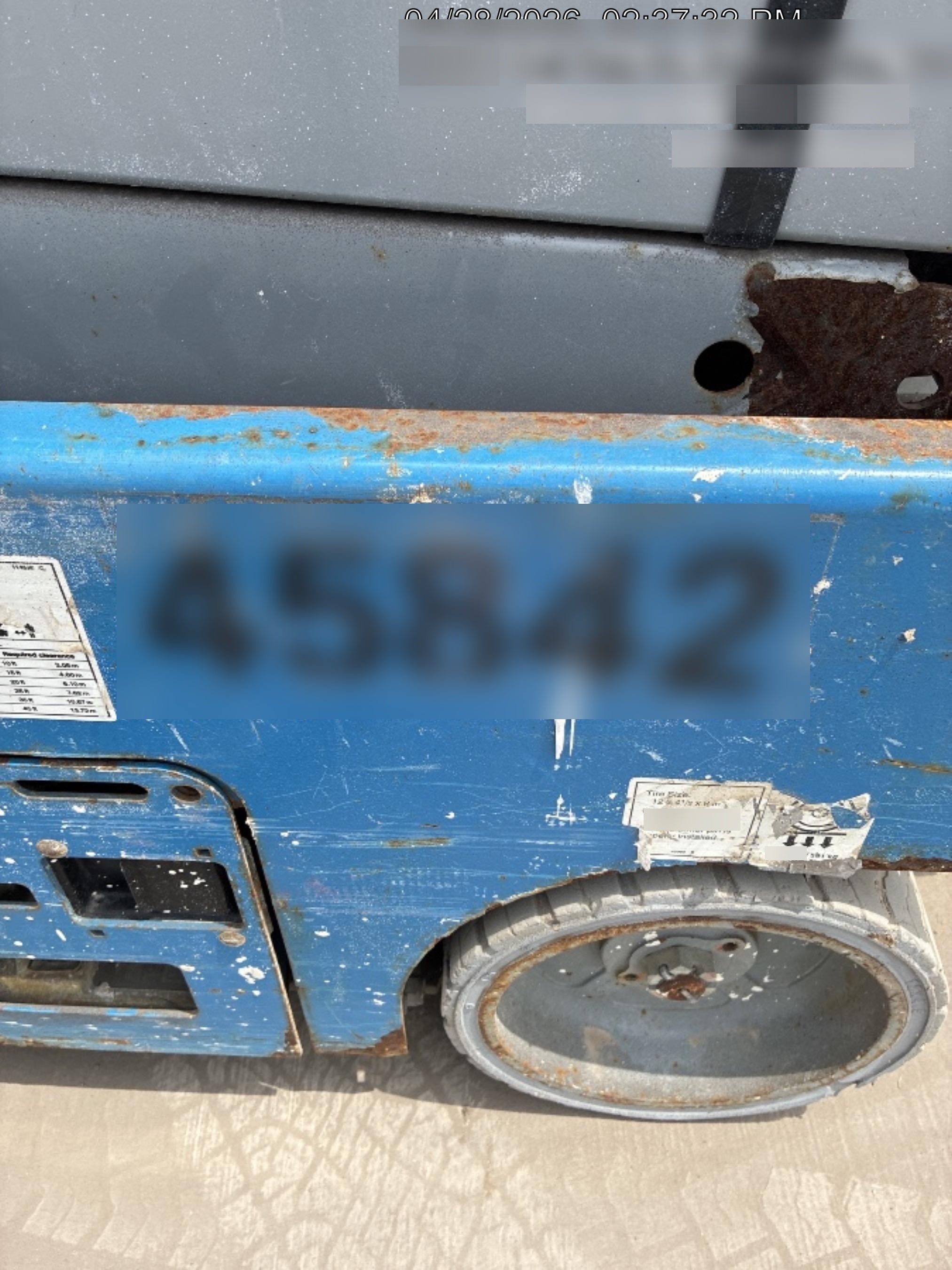 2019 Genie GS-1930 Fixed rails with chain Entry