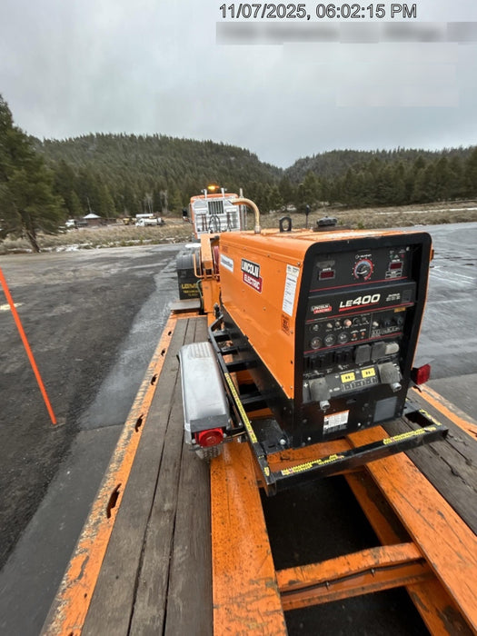 2022 Lincoln Electric LE400 Kubota V1505, Trlr, Cable Rack, Light Kit, ES Decals, T3