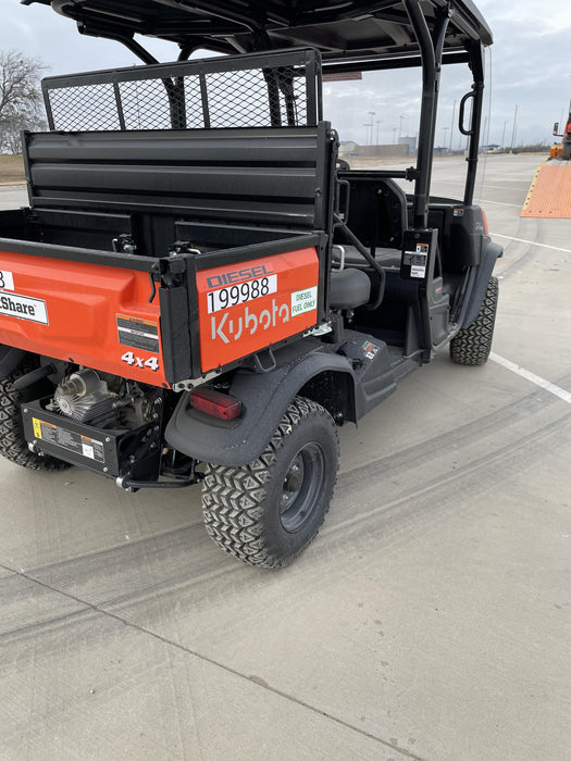 2022 Kubota RTV-X1140W-H Plastic Canopy, Windshield Acrylic Clear, LED Strobe Light, Wire Harness Kit, Back up Alarm