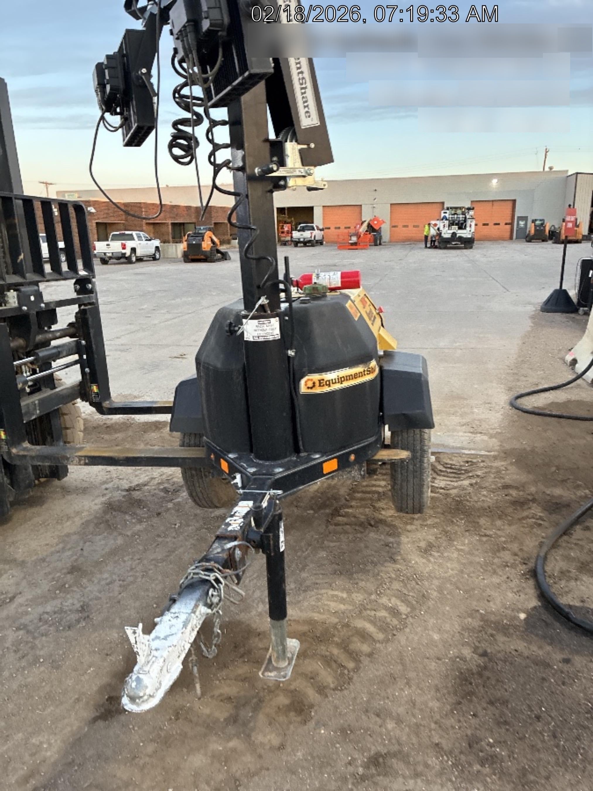 2022 Allmand NLV3GR (4) LED Light Fixture 350W, 23' Vertical Mast, 3kW Prime, Towable, Deep Sea L401, Leveling Jacks, Yanmar T4F 5.8hp