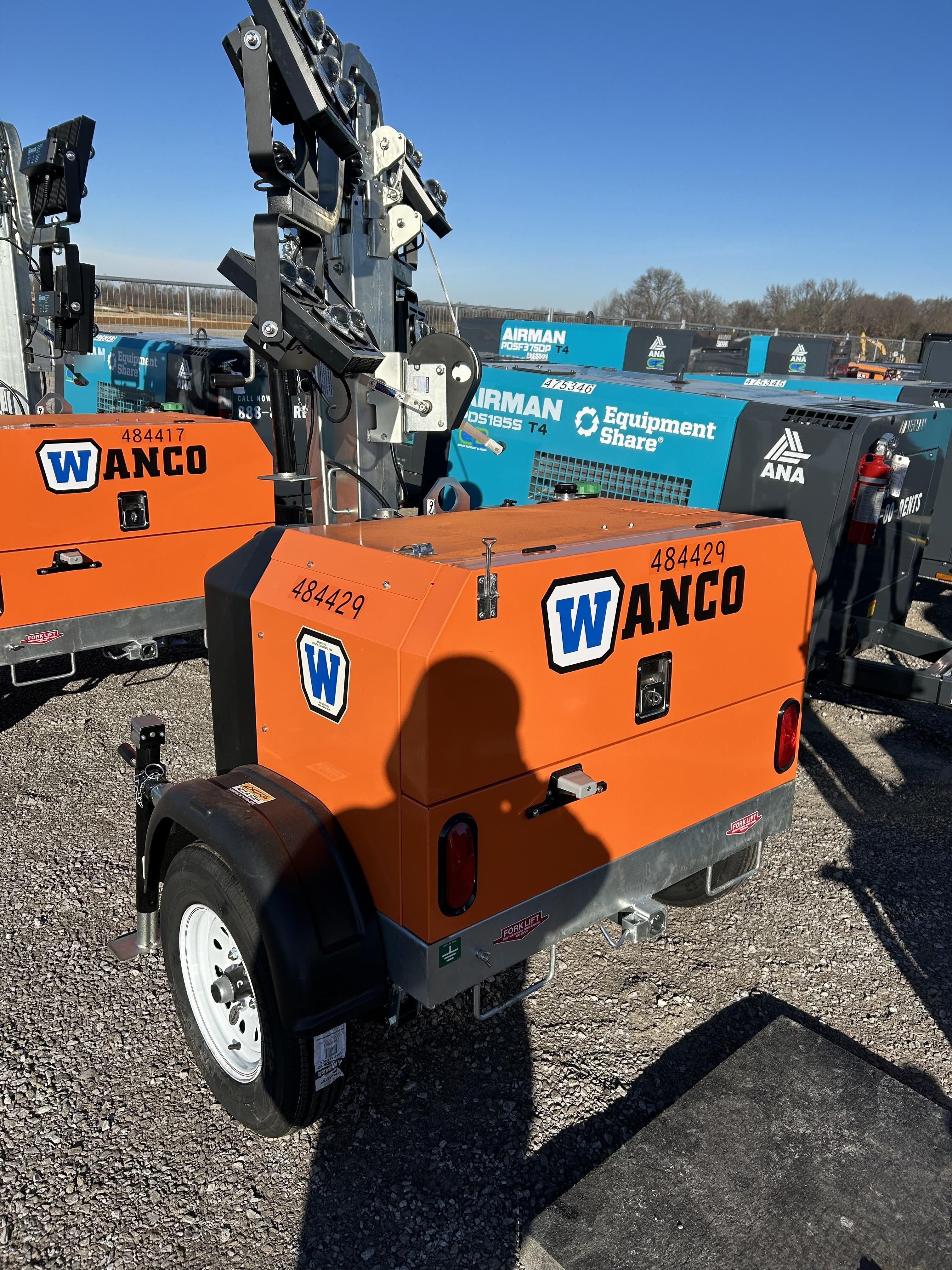 2024 Wanco WLTT-4MM4K Diesel, Mitsubishi L2E, 9.0HP @1800 rpm, Deep Sea Controller, Shore Power Plug, Auto Start, (4) 350W LED Floodlights, 4kW Generator, 60 Gal Fuel Tank, 2" Ball, T3
