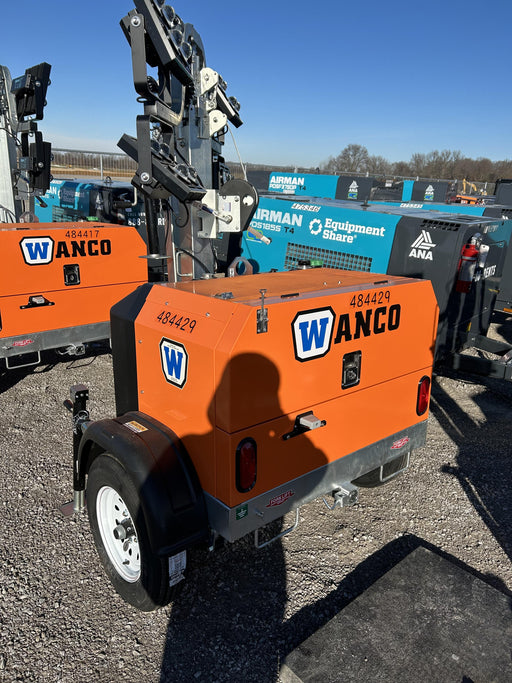 2024 Wanco WLTT-4MM4K Diesel, Mitsubishi L2E, 9.0HP @1800 rpm, Deep Sea Controller, Shore Power Plug, Auto Start, (4) 350W LED Floodlights, 4kW Generator, 60 Gal Fuel Tank, 2" Ball, T3