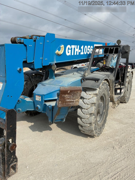 2019 Genie GTH-1056 Canopy, Solid RT Tires, LED Work Lights, Beacon 60" QA Carriage, 60" Forks