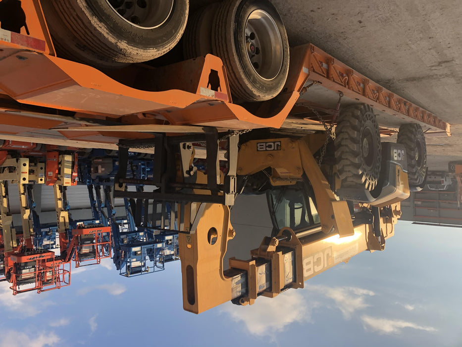 2020 JCB 510-56 Cab/Heat/Air, 74 HP, Solid Tires, STD Worklight, Beacon, Aux Hydraulics, Lifting Eye, Back up Alarm w/66" Carriage/60" Forks