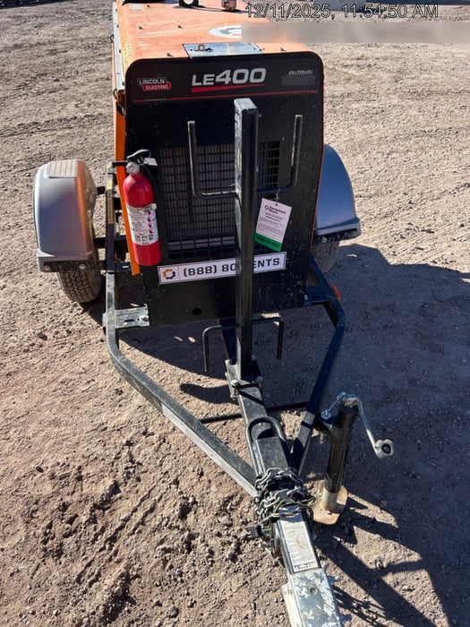 2022 Lincoln Electric LE400 Kubota V1505, Trlr, Cable Rack, Light Kit, ES Decals, T3