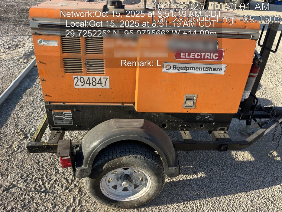 2023 Lincoln Electric LE400 Kubota V1505, Trlr, Cable Rack, Light Kit, ES Decals, T3