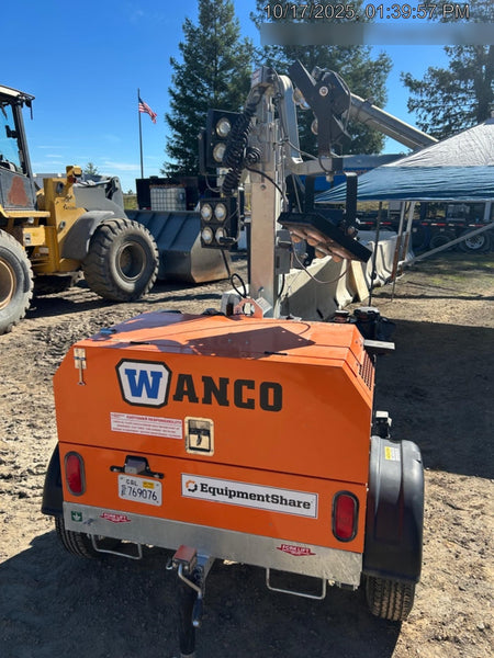 2024 Wanco WLTT-4MM4K Diesel, Deep Sea Controller, Shore Power Plug, Auto Start, (4) 350W LED Floodlights, 4kW Generator, 60 Gal Fuel Tank, 2" Ball, T3
