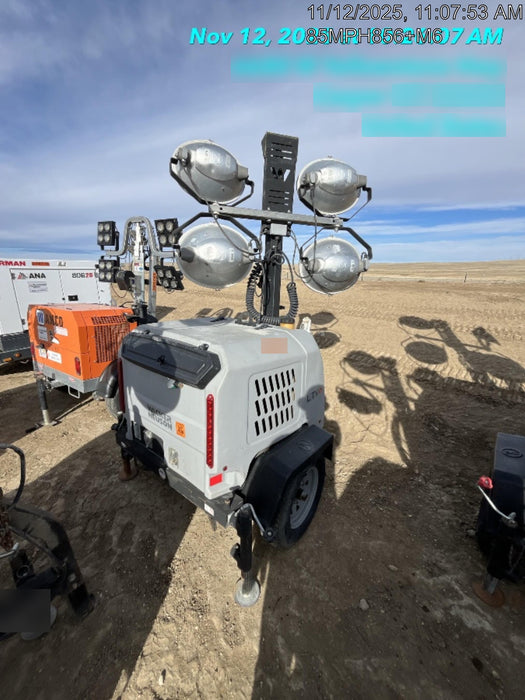 2019 Wacker Neuson LTV6L-MH Mobile Light Tower w/Fuel Level Sensor Installed