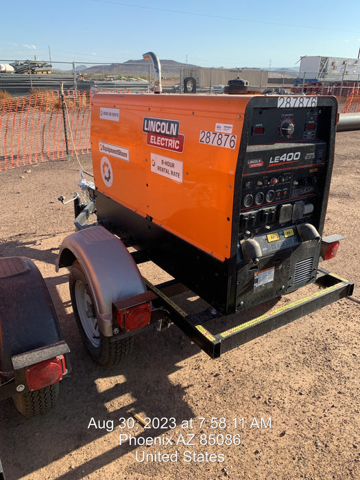 2023 Lincoln Electric LE400 Kubota V1505, Trlr, Cable Rack, Light Kit, ES Decals, T3