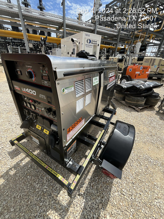 2024 Lincoln Electric LE400 Kubota V1505, Trlr, Cable Rack, Light Kit, ES Decals, T3