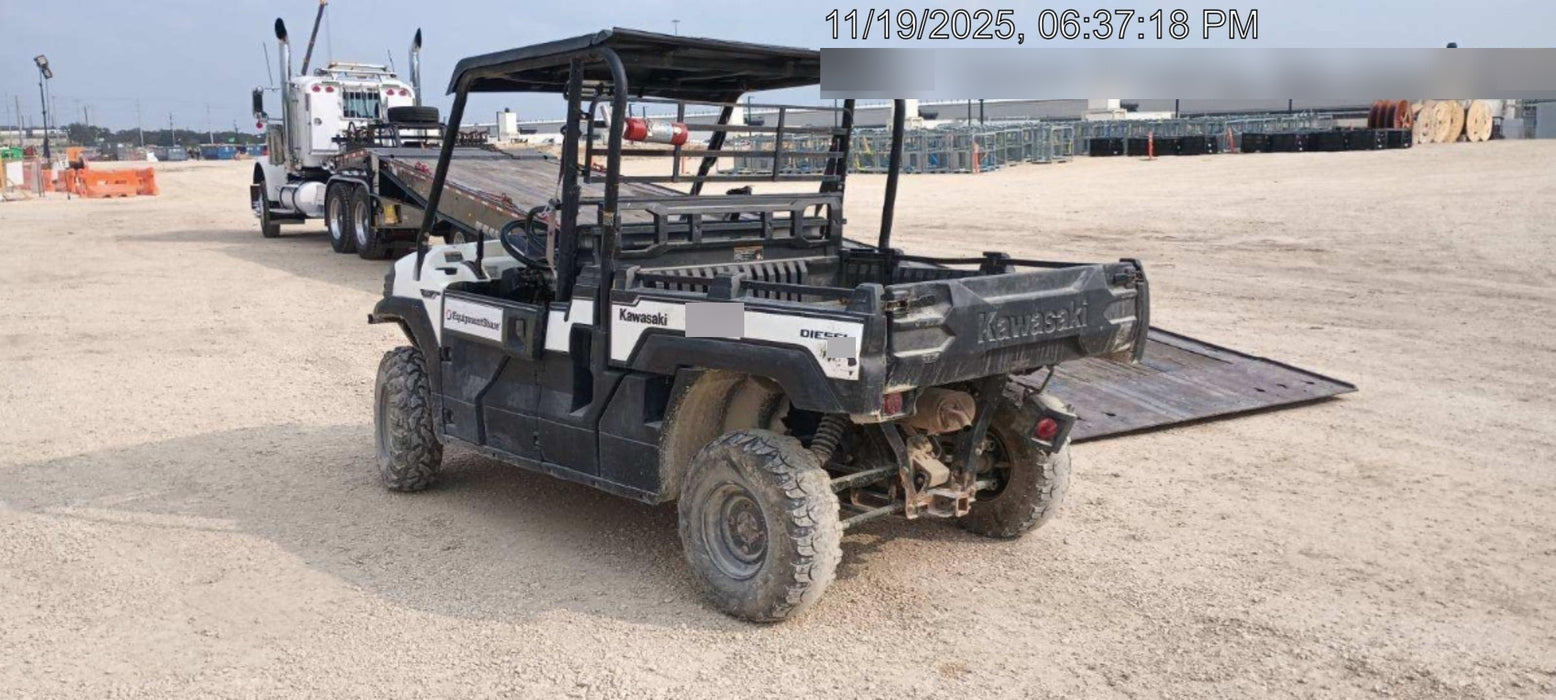 2019 Kawasaki MULE PRO-DX 3 Seater, Standard Options, Backup Alarm, Beacon, Plastic Hard Top, Poly Windshield, Horn Kit