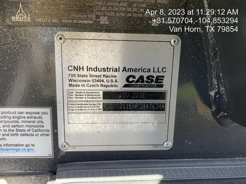 2023 CASE SV211E