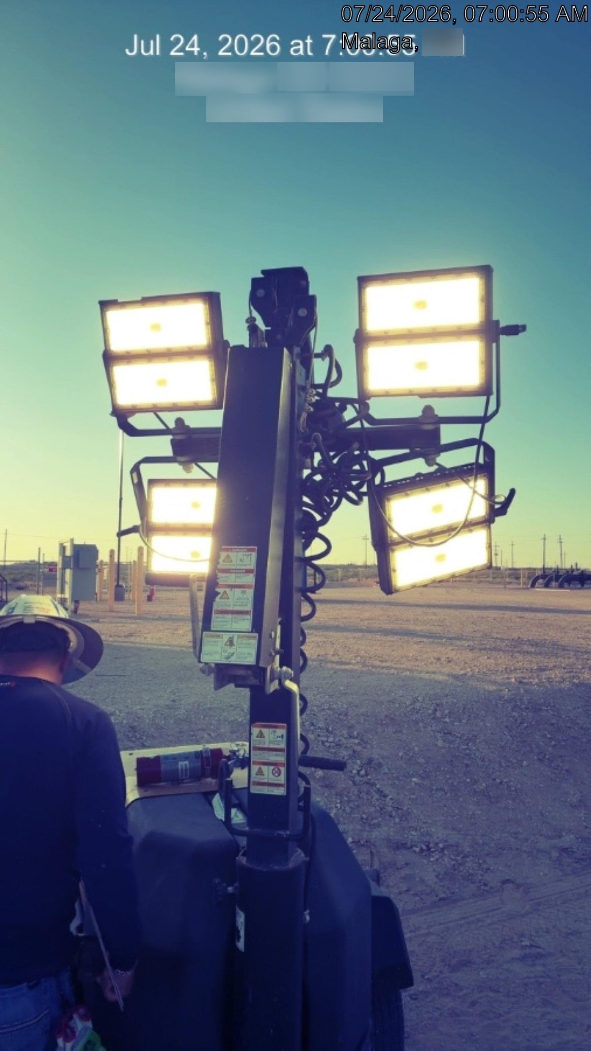 2022 Allmand NLV3GR (4) LED Light Fixture 350W, 23' Vertical Mast, 3kW Prime, Towable, Deep Sea L401, Leveling Jacks, Yanmar T4F 5.8hp