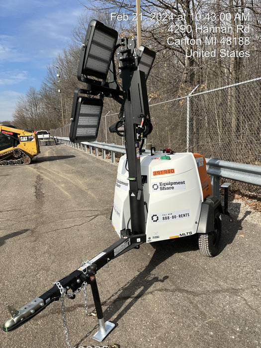 2024 Generac MLT2 Diesel, Flex Switch 120V Input, Powerzone Controller, 
(4) 320W LED Lights, 4kW Generator, 39.9 Gal Fuel Tank, 2" Ball, T3