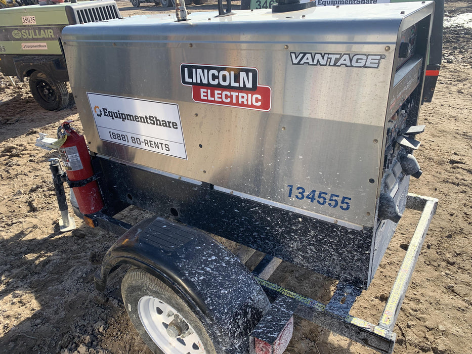 2018 Lincoln Electric Vantage 322 Lincoln Vantage 322 Welder Ready Pak 3 - Vantage 322, Trailer, Fender and light kit, Cable rack
