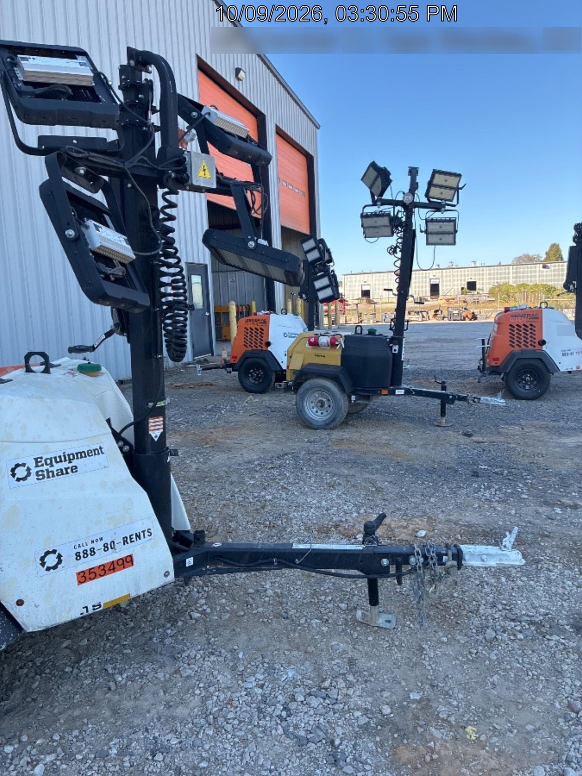 2023 Generac MLT2 Diesel, Flex Switch 120V Input, Powerzone Controller, (4) 320W LED Lights, 4kW Generator, 39.9 Gal Fuel Tank, 2" Ball, T3