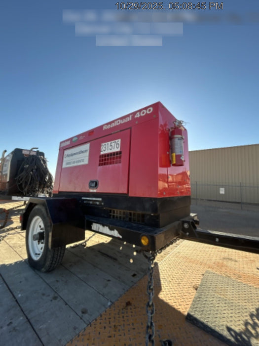 2022 Shindaiwa DGW400MDL Kubota D902 Engine, 23 HP, Dual Op Welder, Wire, Arc, Droop Stick, Tig, and CC Stick Functionality, Simulphase, 3 Phase and 1 Phase Gen Output, Single Axle NB Trlr, Slr Trckl Chrg 12V 12W, Fire Ext