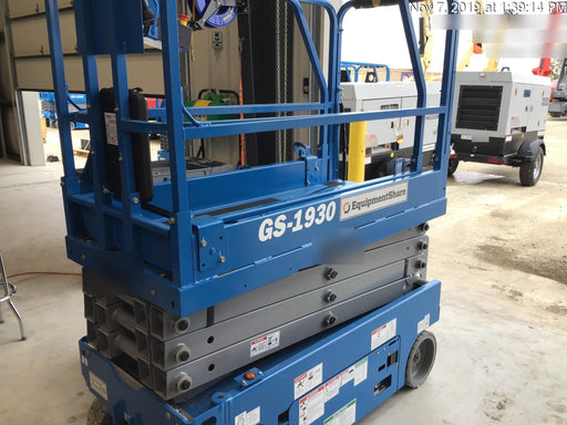 2019 Genie GS-1930 Fixed Rails with Chain Entry