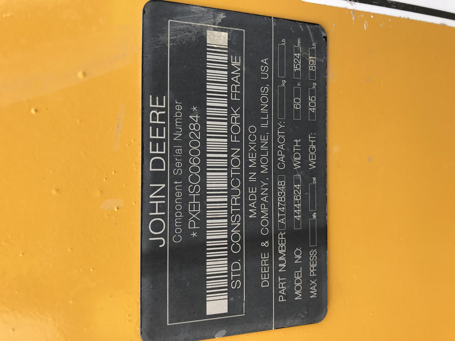 2020 JOHN DEERE 96" Loader Fork Carriage - John Deere