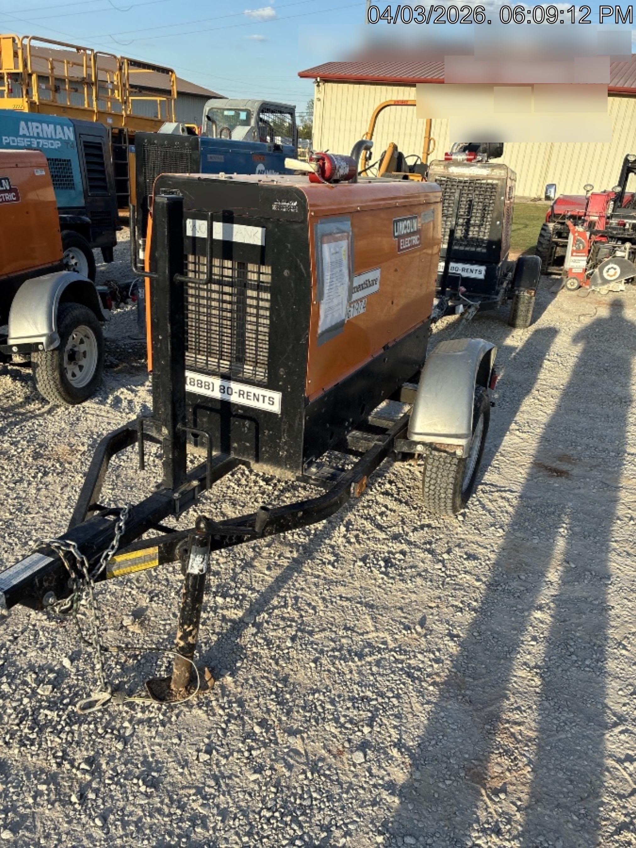2022 Lincoln Electric LE400 Kubota V1505, Trlr, Cable Rack, Light Kit, ES Decals, T3