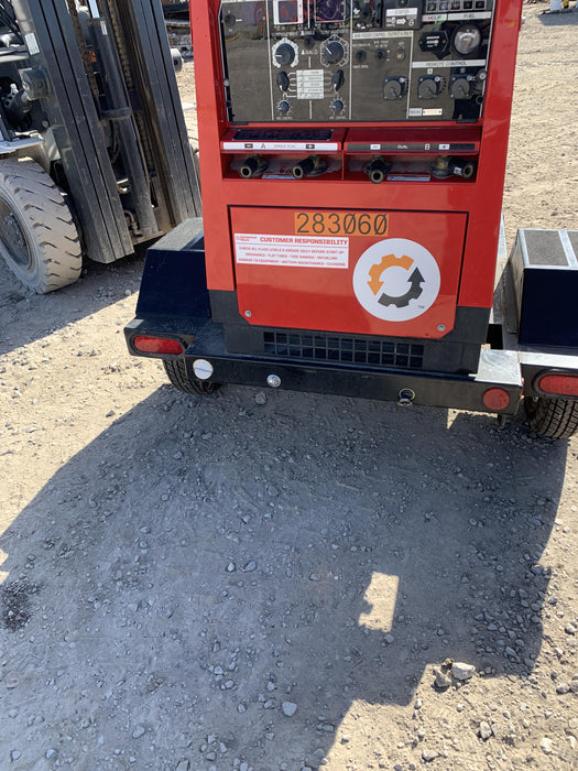 2022 Shindaiwa DGW400MDL Kubota D902 Engine, 23 HP, Dual Op Welder, Wire, Arc, Droop Stick, Tig, and CC Stick Functionality, Simulphase, 3 Phase and 1 Phase Gen Output, Single Axle NB Trlr, Slr Trckl Chrg 12V 12W, Fire Ext