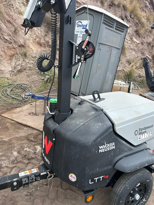 2024 Wacker Neuson LTT4 Diesel, Kohler KDW702, Deep Sea Controller, Auto Start, LED 320W, Bypass Outlet, T3