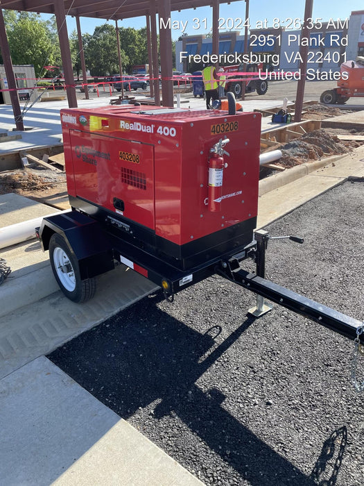 2024 Shindaiwa DGW400MDL Kubota D902 Engine, 23 HP, Dual Op Welder, Wire, Arc, Droop Stick, Tig, and CC Stick Functionality, Simulphase, 3 Phase and 1 Phase Gen Output, Single Axle NB Trlr, Slr Trckl Chrg 12V 12W, Fire Ext