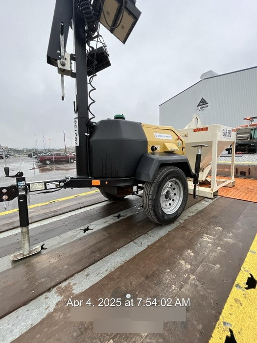 2022 Allmand NLV3GR (4) LED Light Fixture 350W, 23' Vertical Mast, 3kW Prime, Towable, ES Decals, T3