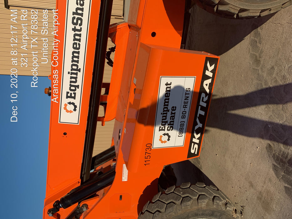 2020 Skytrak 8042 74 Hp, FF Tires, Work Lights, Beacon, Aux Hydraulics, Back up Alarm, Lifting Eye, ES Decals