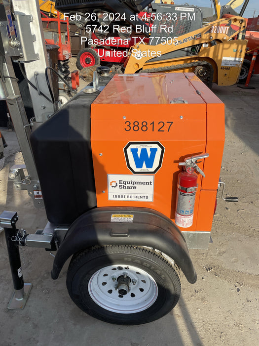 2024 Wanco WLTT-4MM4K Diesel, Deep Sea Controller, Shore Power Plug, Auto Start, (4) 350W LED Floodlights, 4kW Generator, 60 Gal Fuel Tank, 2" Ball, T3
