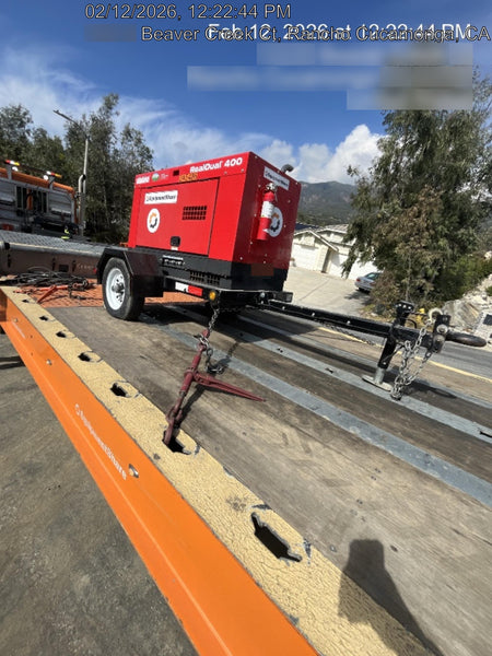 2022 Shindaiwa DGW400MDL Kubota D902 Engine, 23 HP, Dual Op Welder, Wire, Arc, Droop Stick, Tig, and CC Stick Functionality, Simulphase, 3 Phase and 1 Phase Gen Output, Single Axle NB Trlr, Slr Trckl Chrg 12V 12W, Fire Ext