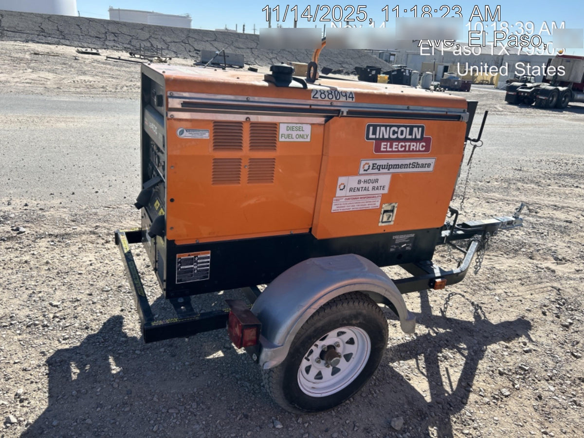 2023 Lincoln Electric LE400 Kubota V1505, Trlr, Cable Rack, Light Kit, ES Decals, T3