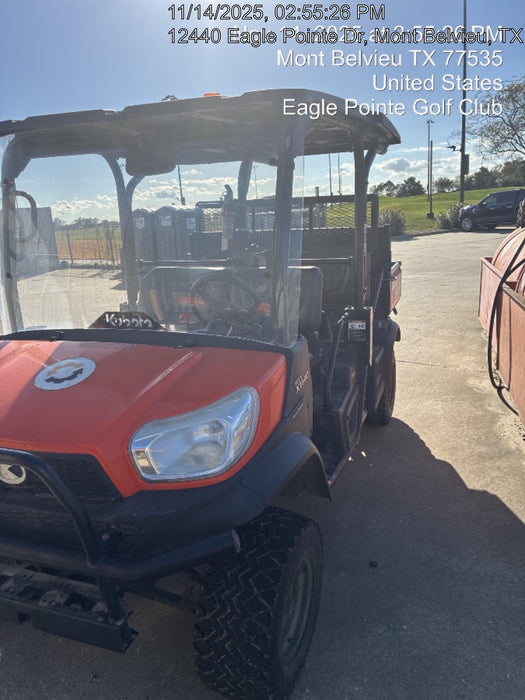 2021 Kubota RTV-X1140W-H Plastic Canopy, Windshield Acrylic Clear, LED Strobe Light, Wire Harness Kit, Back up Alarm